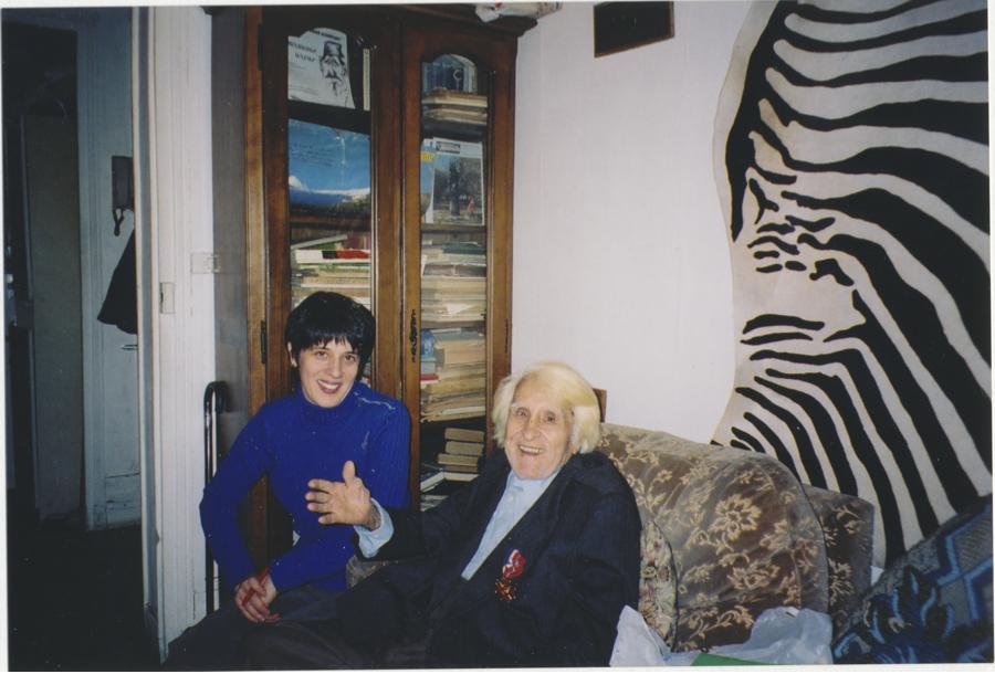Nazareth Peshdikian and me in his Paris apartment, 2003